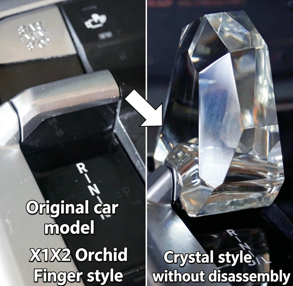 BMW crystal gear lever, personalized exclusive design for car modification, high-end interior, solves the disadvantage of BMW 5 Series not being able to modify gear lever