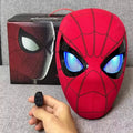 1:1 Remote-Controlled Elastic/ABS Wearable Spider-Man Mask,With lights, Halloween Mask, Cosplay